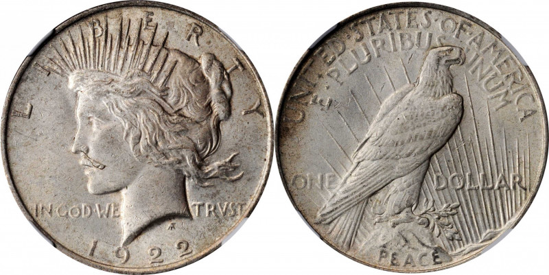 Peace Silver Dollar

1922 Peace Silver Dollar. VAM-12A. Top 50 Variety. Mousta...