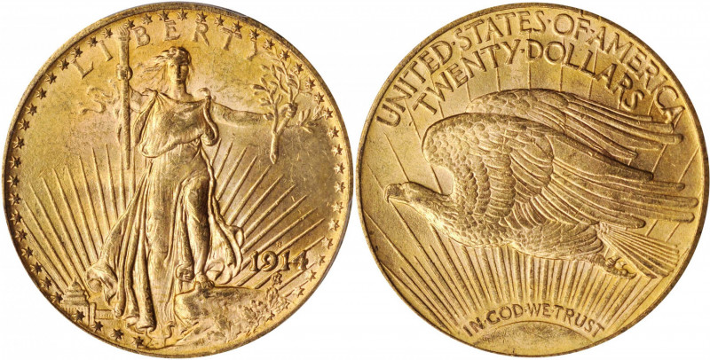 Saint-Gaudens Double Eagle

1914-S Saint-Gaudens Double Eagle. MS-63 (PCGS).
...