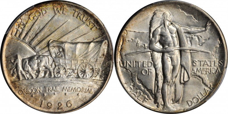 Oregon Trail Memorial

1926 Oregon Trail Memorial. MS-65 (PCGS).

PCGS# 9340...