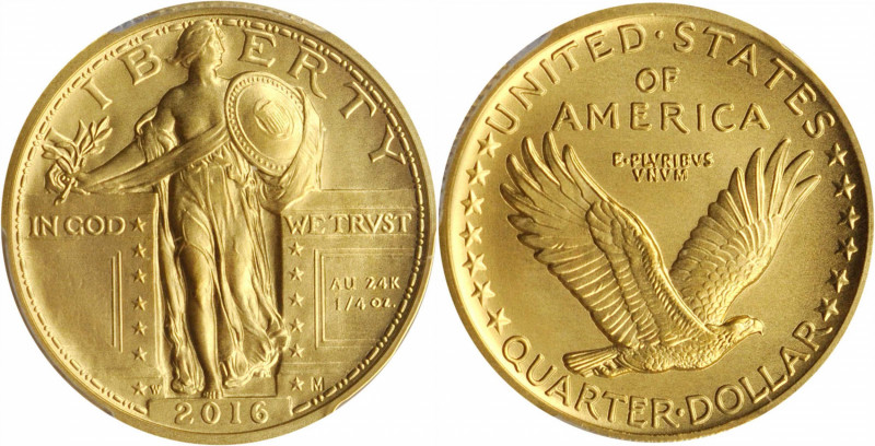 100th Anniversary Standing Liberty Quarter. Gold

2016-W 100th Anniversary Sta...