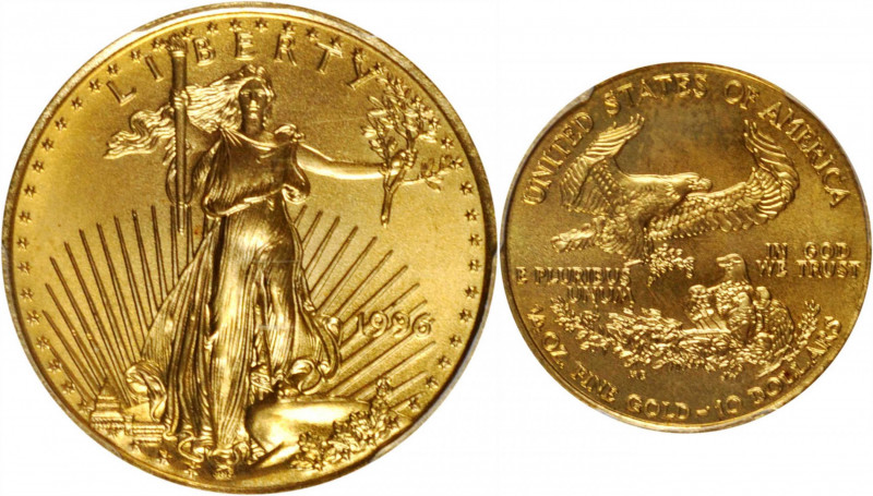 Quarter-Ounce Gold Eagle

1996 Quarter-Ounce Gold Eagle. MS-69 (PCGS).

PCGS...