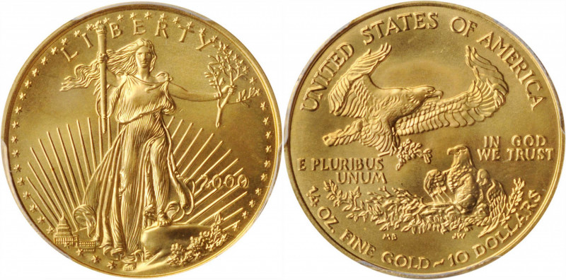 Quarter-Ounce Gold Eagle

2000 Quarter-Ounce Gold Eagle. MS-69 (PCGS).

PCGS...