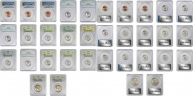 Miscellaneous U.S. Coins

Lot of (17) Lincoln Cents, Roosevelt Dimes and Kennedy Half Dollars. Sample. (PCGS).

Included are: Lincoln Cents: 2018-...