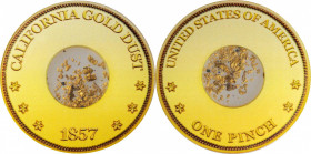 Gold Nuggets

(ca. 1857) One Pinch of California Gold Dust. 1 of 1849. (PCGS).

Ex S.S. Central America.

Estimate: 125