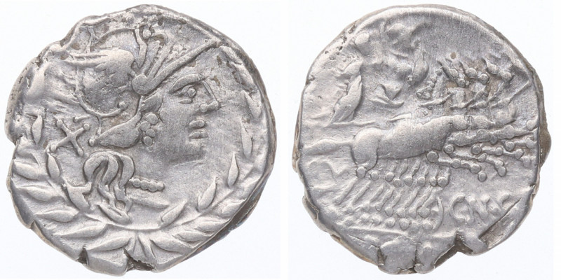 138 a.C. Gellia. Roma. Denario. Ag. 3,92 g. MBC+. Est.110.