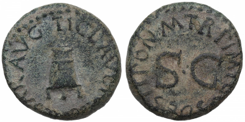 42 d.C. Claudio I (41-54). Roma. (Spink-1865). (Ric-84). Ae.  Cuadrante. MBC+. E...