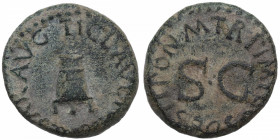 42 d.C. Claudio I (41-54). Roma. (Spink-1865). (Ric-84). Ae.  Cuadrante. MBC+. Est.45.