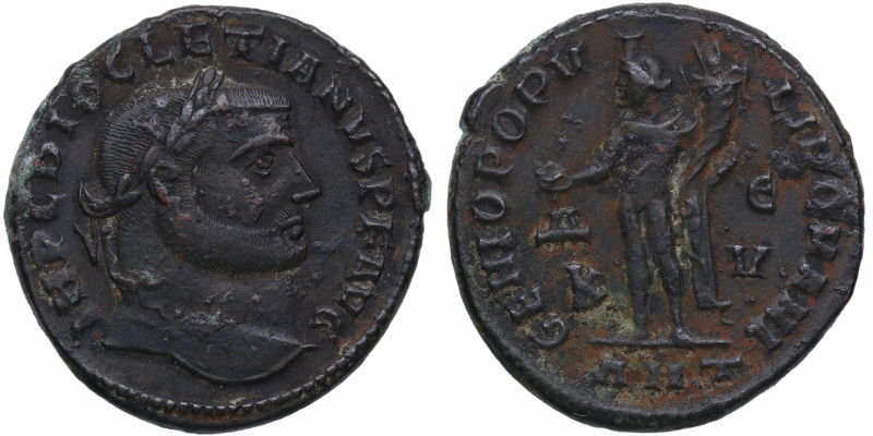 284-305 d.C. Diocleciano. Antioquía. Follis. RIC VI. IMP DIOCLETIANVS P F AVG, l...