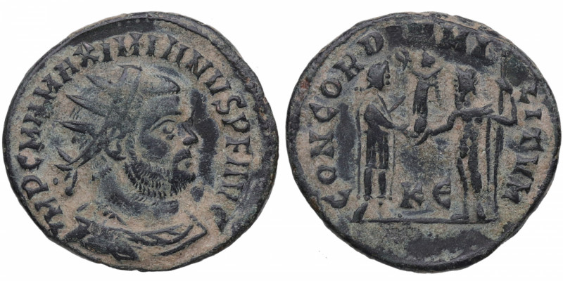 295-299. Maximiano Hércules. Cyzicus. Antoniniano. 286-310.  IMP C M A MAXIMIANV...