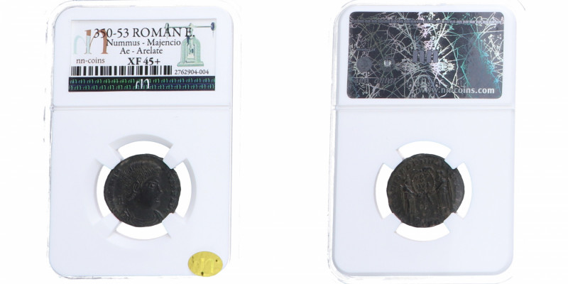 350-53 d.c. Majencio. Arelate. Nummus. Ae. Encapsulada en NN COINS XF 45+. EBC-....