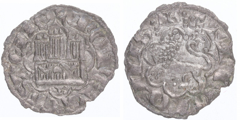 1252-1284. Alfonso X (1252-1284). León. Dinero seisén. A&C 1245. Ve. Atractiva. ...