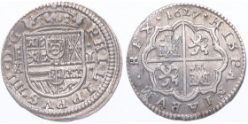 1627. Felipe IV (1621-1665). Segovia. 1 Real. A&C 782. 3,29 g. EBC+ / EBC. Est.350.