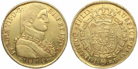 1810. Fernando VII (1808-1833). Santiago. 8 Escudos. FJ. A&C. Au. 26,81 g. EBC+. Est.2500.