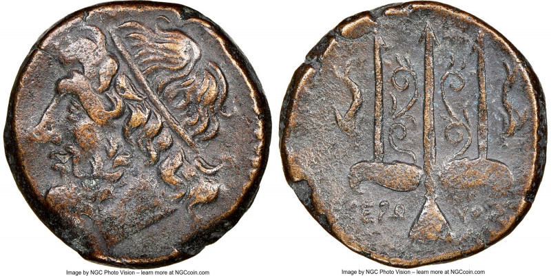 SICILY. Syracuse. Hieron II (ca. 275-215 BC). AE litra (19mm, 9h). NGC Choice VF...