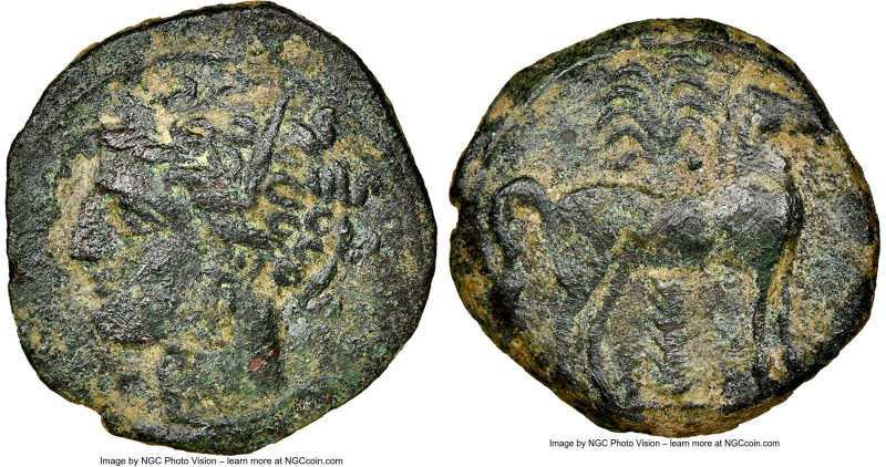 ZEUGITANA. Carthage. Ca. 400-350 BC. AE (16mm, 2.88 gm, 8h). NGC Choice XF 5/5 -...
