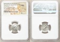 MACEDONIAN KINGDOM. Alexander III the Great (336-323 BC). AR drachm (18mm, 12h). NGC AU. Posthumous Alexander type issue of Colophon, ca. 301-297 BC. ...