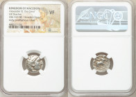 MACEDONIAN KINGDOM. Alexander III the Great (336-323 BC). AR drachm (16mm, 1h). NGC VF. Posthumous issue of 'Colophon', ca. 310-301 BC. Head of Heracl...