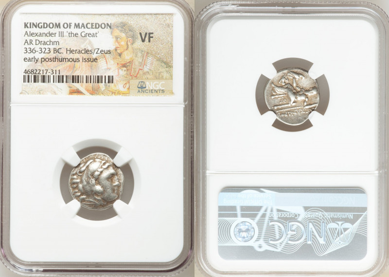 MACEDONIAN KINGDOM. Alexander III the Great (336-323 BC). AR drachm (18mm, 9h). ...
