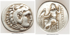 MACEDONIAN KINGDOM. Alexander III the Great (336-323 BC). AR drachm (18mm, 4.24 gm, 9h). VF. Lifetime issue of 'Abydus', ca. 328-323 BC. Head of Herac...