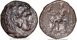 MACEDONIAN KINGDOM. Philip III Arrhidaeus (323-317 BC). AR tetradrachm (26mm, 17.26 gm, 1h). NGC VF 5/5 - 2/5. Sidon, dated Regnal Year 13 of Abdalony...