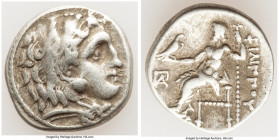 MACEDONIAN KINGDOM. Philip III Arrhidaeus (323-317 BC). AR drachm (18mm, 4.27 gm, 11h). VF. Lifetime issue of 'Colophon', ca. 323-319 BC. Head of Hera...