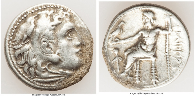 MACEDONIAN KINGDOM. Philip III Arrhidaeus (323-317 BC). AR drachm (18mm, 4.25 gm...