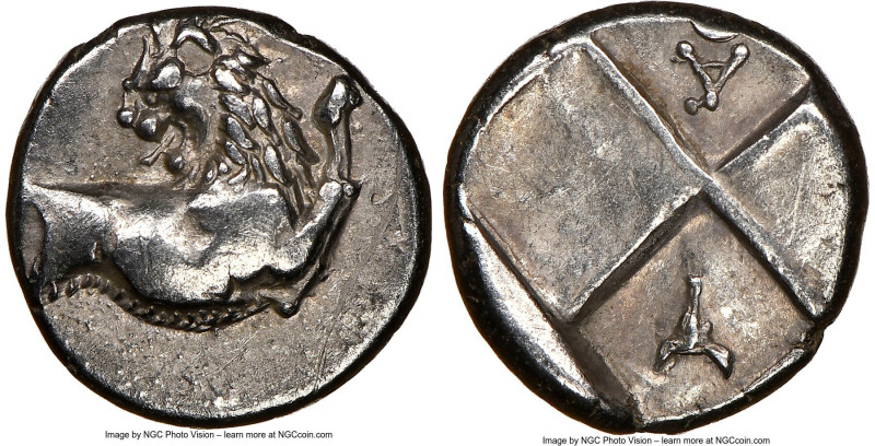 THRACE. Chersonesus. Ca. 4th century BC. AR hemidrachm (13mm). NGC XF, scratch. ...