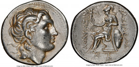 THRACIAN KINGDOM. Lysimachus (305-281 BC). AR tetradrachm (30mm, 17.07 gm, 2h). NGC Choice VF 5/5 - 4/5. Lifetime issue of Amphipolis, ca. 288-281 BC....