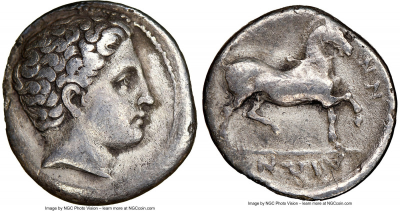 THESSALY. Phalanna. Ca. mid-4th Century BC. AR drachm (19mm, 4.96 gm, 8h). NGC(p...
