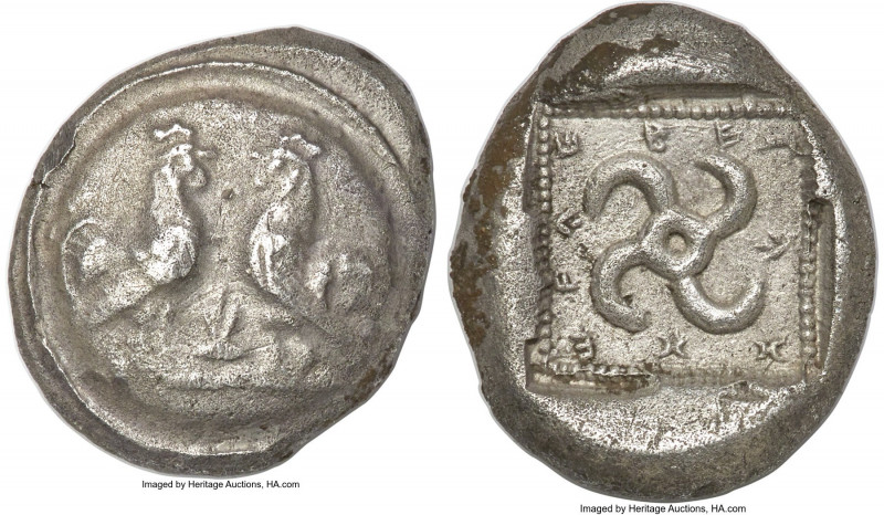 LYCIAN DYNASTS. Teththiveibi (ca. 460-425 BC). AR stater (20mm, 8.29 gm, 2h). NG...