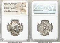 PTOLEMAIC EGYPT. Ptolemy I Soter (ca. 323-305/4 BC). AR tetradrachm (29mm, 15.64 gm, 12h). NGC VF 4/5 - 3/5, scratches, overstruck, countermark. Inter...