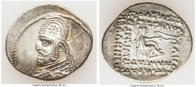 PARTHIAN KINGDOM. Mithradates III (ca. 87-80 BC). AR drachm (22mm, 4.21 gm, 12h). Choice XF, wavy flan. Ecbatana. Diademed bust of Mithradates III lef...