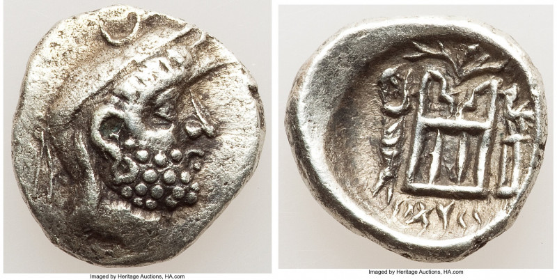 PERSIS KINGDOM. Darius I (2nd century BC). AR hemidrachm (14mm, 2.07 gm, 8h). XF...