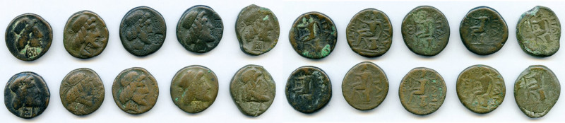 ANCIENT LOTS. Greek. Characene Kingdom. Attambelus IV (ca. 53/4-63/4 AD). Lot of...