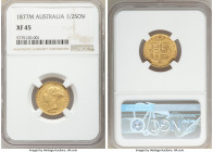 Victoria gold 1/2 Sovereign 1877-M XF45 NGC, Melbourne mint, KM5.

HID09801242017

© 2020 Heritage Auctions | All Rights Reserved