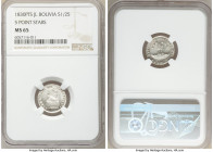 Republic 1/2 Sol 1830 PTS-JL MS65 NGC, Potosi mint, KM93.3. 5 Point Stars variety. 

HID09801242017

© 2020 Heritage Auctions | All Rights Reserve...