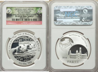 People's Republic 10-Piece Lot of Certified silver Proof "Smithsonian Institution - Mei Xiang and Tian Tian" One Ounce Panda Medals 2014 PR69 Ultra Ca...