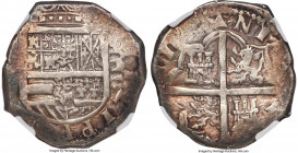 Philip IV Cob 4 Reales ND (1627-1651) AU50 NGC, Uncertain Spanish mint (possibly Madrid or Toledo), cf. Cal-Types 269 and 292 (prev. Cal-Types 144 and...