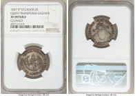 Republic 2 Reales 1837 QUITO-FP XF Details (Cleaned) NGC, Quito mint, KM21. Variety with transposed legends. 

HID09801242017

© 2020 Heritage Auc...