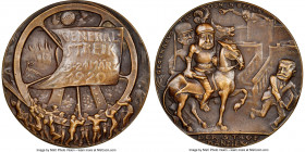 "Kapp Putsch - Five Day Chancellor" cast bronze Medal 1920-Dated MS64 Brown NGC, Kienast-260. 58mm. By Karl Goetz. GENERAL / STREIK / 13-21 MARZ / 192...