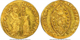 Venice. Alvise Contarini gold Zecchino ND (1676-1684) MS63 NGC, KM363. 22mm. 3.48gm. ALOYSI • CONT | • S | • M | • V | E | N | E | T / SIT • T • XPE •...