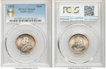 George V Shilling 1935 MS65 PCGS, KM17.3. Sunset orange toning. 

HID09801242017

© 2020 Heritage Auctions | All Rights Reserved