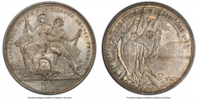 Confederation "Lugano Shooting Festival" 5 Francs 1883 MS65+ PCGS, KM-XS16. R-1373. Bathed in opulent luster with peach toning. 

HID09801242017

...