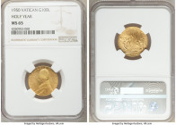 Pius XII gold 100 Lire MCML (1950) MS65 NGC, KM48. Open of the Holy year door issue. AGW 0.1502 oz. 

HID09801242017

© 2020 Heritage Auctions | A...