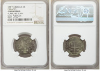 Caracas. Provisional Cob 2 Reales 184 Fine Details (Planchet Flaw) NGC, KM-C13.1, Stohr-pg. 53 (this coin). 

HID09801242017

© 2020 Heritage Auct...