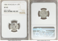 Republic 1/2 Bolivar (50 Centimos) 1886-(c) XF45 NGC, Caracas mint, KM-Y21. Low second 8 variety. 

HID09801242017

© 2020 Heritage Auctions | All...