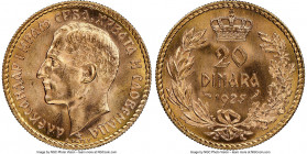 Alexander I gold 20 Dinara 1925 MS65 NGC, KM7. AGW 0.1867 oz. 

HID09801242017

© 2020 Heritage Auctions | All Rights Reserved