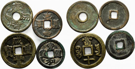 Corea (Korea) lotto di 4 AE Charm . XIX sec. Da classificare