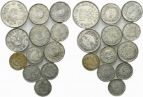 Giappone (Japan). Lotto di 12 monete da 50 sen e 20 sen in lotto con 100 Yen 1964. Da BB a SPL