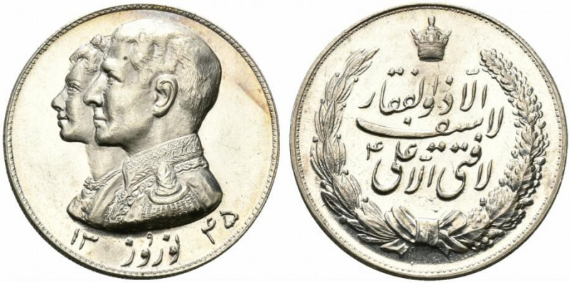 Iran, Pahlevi Dynasty. Mohammad Reza Pahlevi (1919-1980; Shah 1941-1979), AR med...